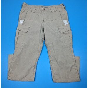 5.11 Tactical Series Cargo Pants Women's 8 Beige Ripstop